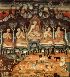 Il primo sermone e Khattana Kuman Jataka, 1867