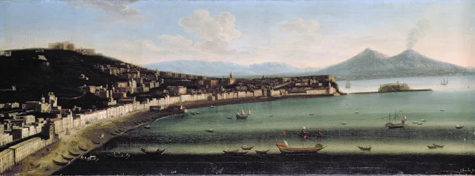La baia di Napoli da ovest, 1710