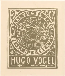 Ex libris di Hugo Vogel
