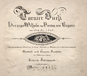 Libro sui tornei: Pagina del titolo