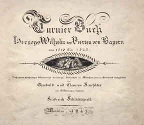 Libro sui tornei: pagina del titolo