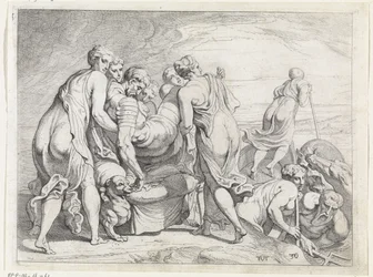 I Feaci portano Odisseo addormentato a Itaca. Le opere di Odisseo (titolo della serie)