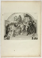 Filippo IV nomina il principe Ferdinando governatore dei Paesi Bassi, tavola 25 da Casperius Gevartius, Pompa Introitus Honori Serenissimi Principis Ferdinandi (Ingresso trionfale del serenissimo e onorevole cardinale-infante Ferdinando)