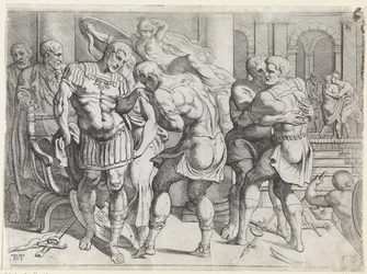 Riconciliazione tra Ulisse e i ribelli di Itaca