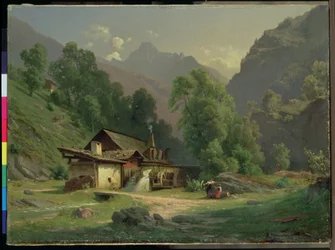 Casa del fabbro in una valle, 1857