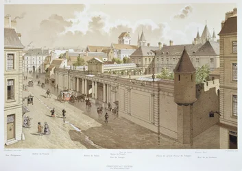 Veduta del Tempio nel 1770, illustrazione da 