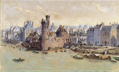 Veduta della Torre di Nesles a Parigi nel XVII secolo