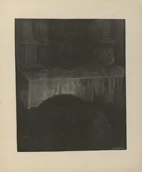 Illustrazione tratta dal libro Svartedauen di Kittelsen, Th. e pubblicato da L.E. Tvedte (no, 1901)