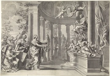 Rappresentazione allegorica: il tempio della saggezza (Sapienza)