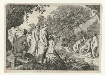 Diana scopre la gravidanza di Callisto (Metamorfosi di Ovidio)