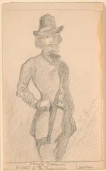 Copia del dipinto di H. Daumier di Th. Rousseau al Louvre