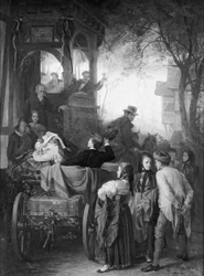 Partenza per il viaggio di nozze