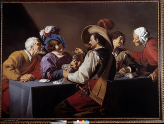 Giocatori di carte, il brelan