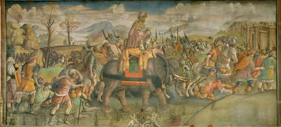 Annibale in Italia Affresco ... (affresco)