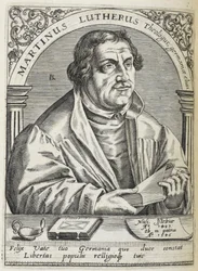 Martin Lutero. (1483-1546). Riformatore religioso tedesco e fondatore della Riforma. Ritratto