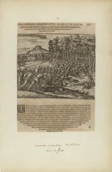 Moli Hispanos Adgrediuntur, Praefe Ctum Eorum/Cedunt: Tandeum.... (dal libro Americae, parte quinta)