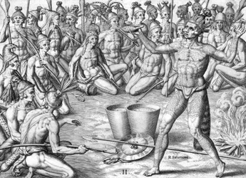 Cerimonia degli indiani Timucua