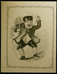 Illustrazione di Babbo Natale per una poesia di Clement C. Moore, 1848