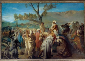 Orientalismo: un caid visita un douar