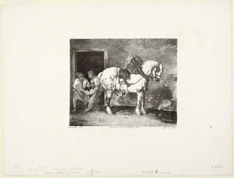 A  Horse being Shod (Cavallo che viene ferrato)