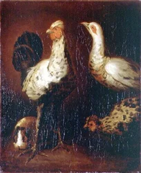 Un gallo, due galline e un porcellino d