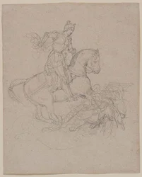 Géricault - San Giorgio e il drago, 1816-17