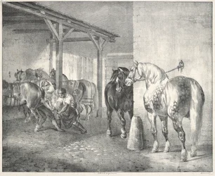 Hangar del maniscalco (Una bottega di maniscalco)
