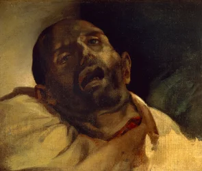 Testa di uomo ghigliottinato (Le guillotine)