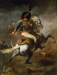 Ufficiale dei cacciatori a cavallo della Guardia imperiale alla carica