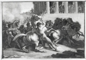 Studio per la Corsa dei Cavalli Barbari