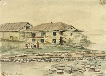 Edifici in rovina, Alaska, 1884