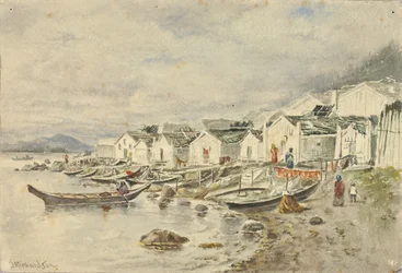 Il villaggio dei nativi del Ranch, Sitka, 1884