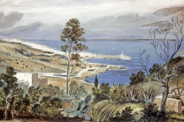 Veduta di Algeri, c.1835 (acquerello)