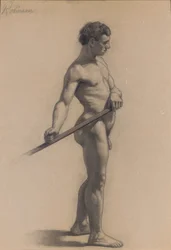 Studio della figura maschile, 1875