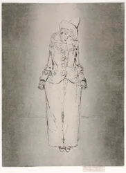 Pierrot in Piedi, Ritratto di Lady A. C.