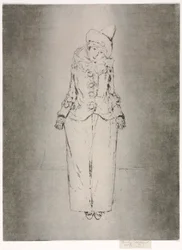Pierrot en Pied, Ritratto di Lady A. C., 1888