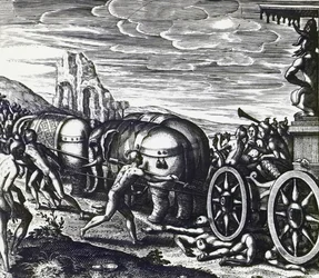Devoti schiacciati da un carro durante la processione dell
