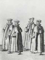 Droghieri nel corteo funebre di Sir Philip Sidney verso la Cattedrale di San Paolo, 1587