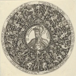 Ritratto del Duca di Alva, da una serie di disegni di Tazza, ca. 1588