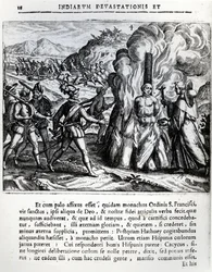 Il rogo di Hatuey da parte degli spagnoli a Yara, Cuba, il 2 febbraio 1512, 1664