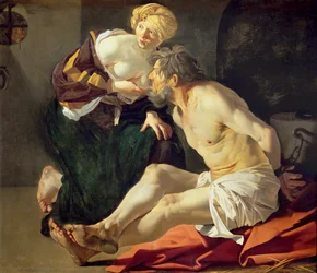 Carità romana: Cimone e Pero (olio su tela)