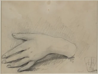 Studio della mano di una donna (verso)