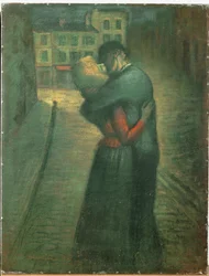 Incontro serale (olio su tela)