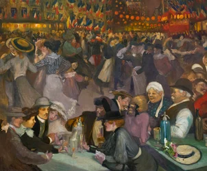 Il ballo del giorno della Bastiglia (14 luglio) - Alexandre Theophile Steinlen (1859-1923) - dettaglio di 