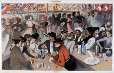 La festa del 14 luglio di Steinlen, ca. 1902
