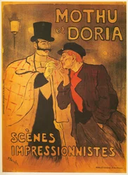 Teofilo A. Steinlen: Mothu e Doria. Scene impressioniste. Francia ... (litografia)