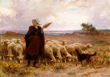Pastorella con il suo gregge, 1907