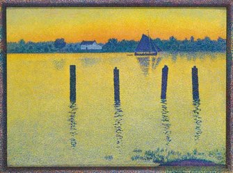 Barca a vela sul fiume Schelda, 1892.
