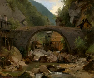 Torrente di montagna in Alvernia