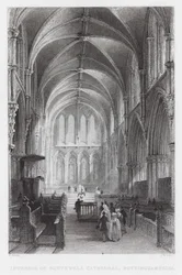 Interno della cattedrale di Southwell, Nottinghamshire